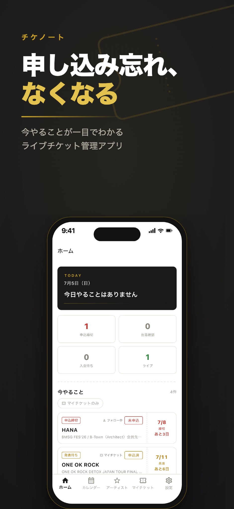 チケノート